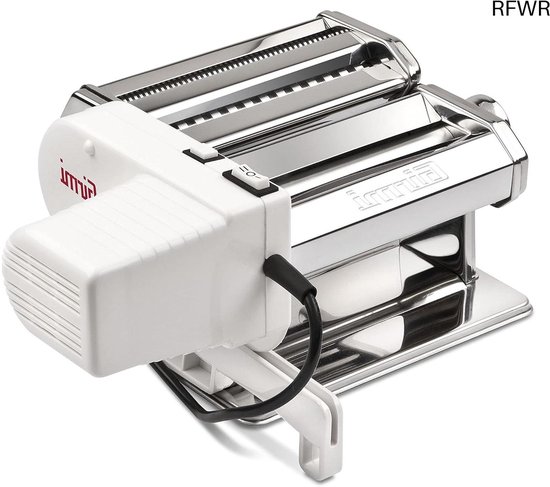 RFWR® Elektrische pastamachine 90 W met 5 pastamaten en roestvrijstalen constructie van RFWR