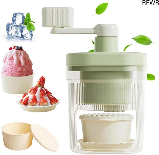 RFWR® Handmatige ijsmolen voor snel malen van ijs - Perfect voor cocktails en verfrissende dranken van RFWR