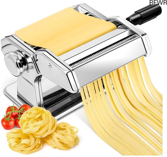 RFWR® Handmatige pastamachine voor verse pasta met 7 dikte-instellingen en twee breedtes van RFWR