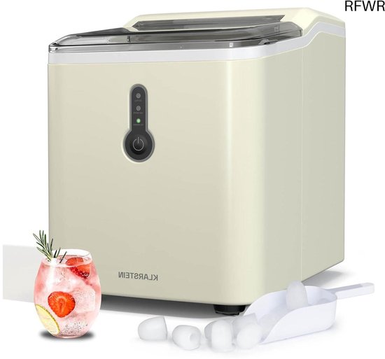 RFWR® IJsblokjesmachine 12 kg per dag - Compact en draagbaar, ideaal voor feestjes