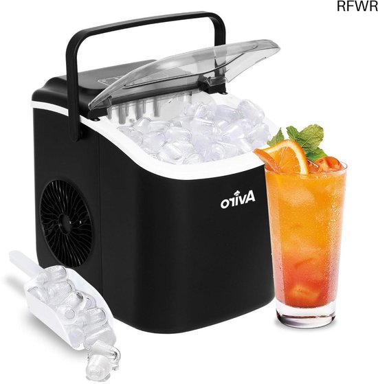 RFWR® IJsblokjesmachine 1,3L - Snel IJsblokjes Maken, Zelfreinigend en Stil Design van RFWR