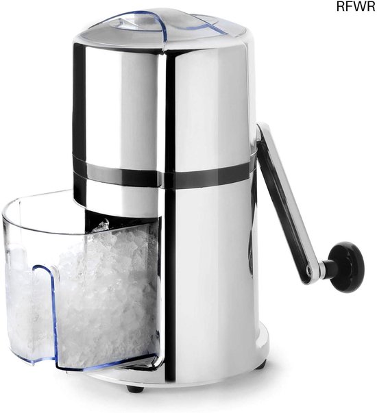 RFWR® IJscrusher-machine voor cocktails en dranken - Handmatige roestvrijstalen ijsmachine 16 x 16 x 26 cm van RFWR
