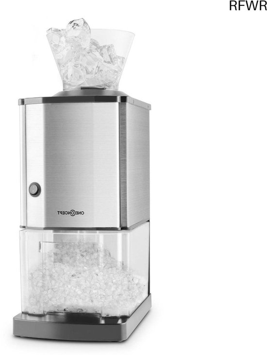 RFWR® IJsmaker voor het maken van fijngehakt ijs - 15 kg/h, 3,5 liter capaciteit, veilige bediening met zuignappen van RFWR
