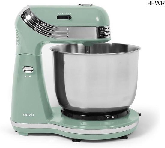 RFWR® Keukenmachine 250W met 3L Kom en 6 Snelheden voor Desserts en Gerechten van RFWR