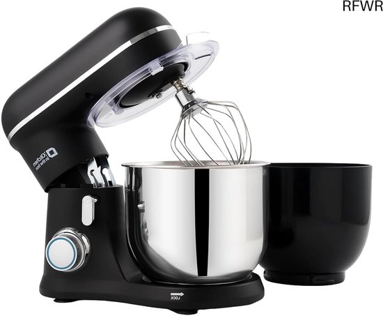 RFWR® Keukenmachine met 2 kommen van 3,5 l en 10 snelheden voor efficiënt koken van Merkloos