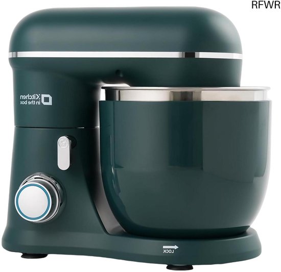 RFWR® Kleine keukenmachine met 10 snelheden en 2 kommen van 3,5 l - Compacte deegmachine voor kleine porties van Merkloos