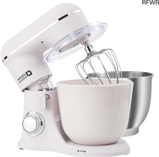 RFWR® Krachtige Keukenmachine met 10 Snelheden en 2 Mengkommen - 4.5L & 5L van Merkloos