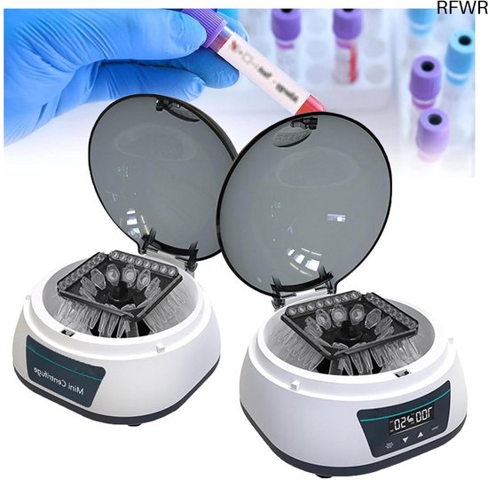 RFWR® Mini Hogesnelheids Centrifuge voor Laboratoria - Maximale Snelheid 7000 rpm en Hoge Scheidingszuiverheid van RFWR