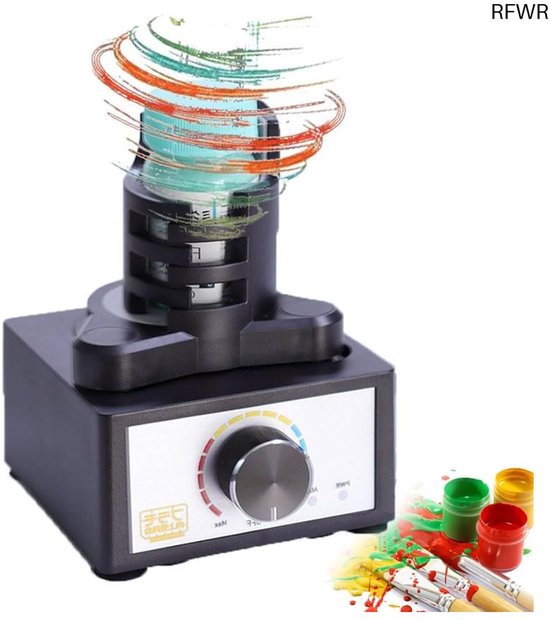 RFWR® Mini Vortex Verfmixer voor DIY Toepassingen – 300-2400 RPM, 10-100 ml Capaciteit, 3 Snelheidsinstellingen van RFWR