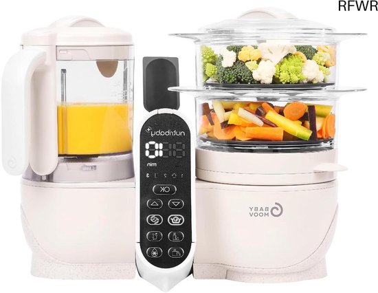 RFWR® Multifunctionele 6-in-1 Keukenmachine voor Baby: Stomen, Mixen, Steriliseren en Meer van RFWR