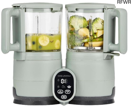 RFWR® Multifunctionele Baby Keukenmachine - 4 in 1 Stoom Blender met Grote Capaciteit - Ideaal voor Gezonde Maaltijden van RFWR