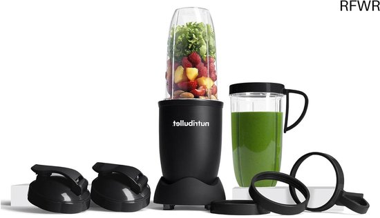 RFWR® Multifunctionele Blender 900W - Elektrische Smoothiemaker met 900ml en 710ml Beker van RFWR