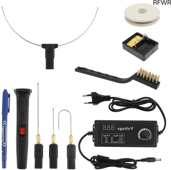 RFWR® Multifunctionele Elektrische Schuimsnijder met Verwisselbare Snijkoppen en Temperatuurregeling