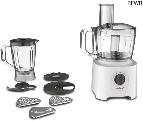 RFWR® Multifunctionele keukenmachine All-in-One met 2,4 liter capaciteit en 6 accessoires voor 25 functies van RFWR