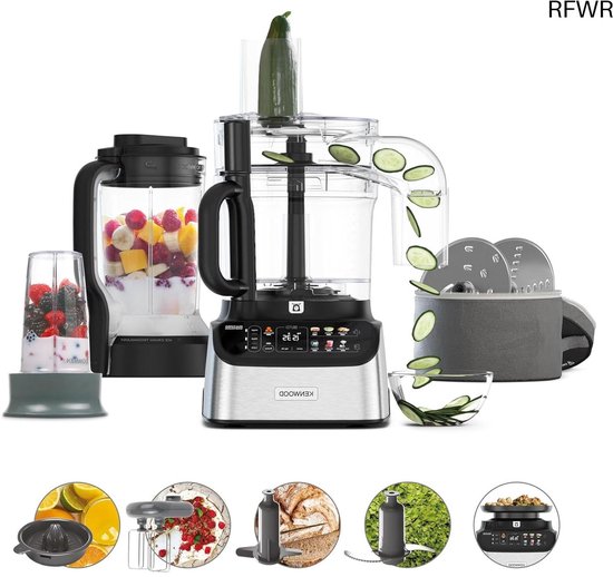 RFWR® Multifunctionele Keukenmachine met Geïntegreerde Weegschaal en 13 Accessoires van RFWR