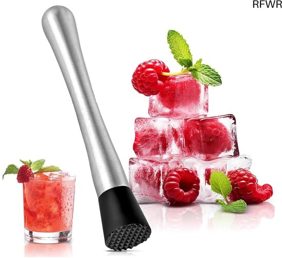 RFWR® Multifunctionele mixer-stamper voor cocktails en dranken - 20 cm van RFWR