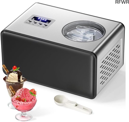 RFWR® Professionele IJsmachine met Compressor voor Thuisgebruik - 2L Capaciteit van RFWR