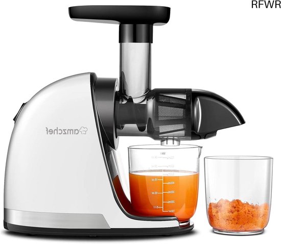 RFWR® Slow Juicer Machine - Masticating Juice Extractor voor Groente en Fruit - Hoge Sap Extractie zonder Pulp - Voorbereidingstools voor Keuken van RFWR