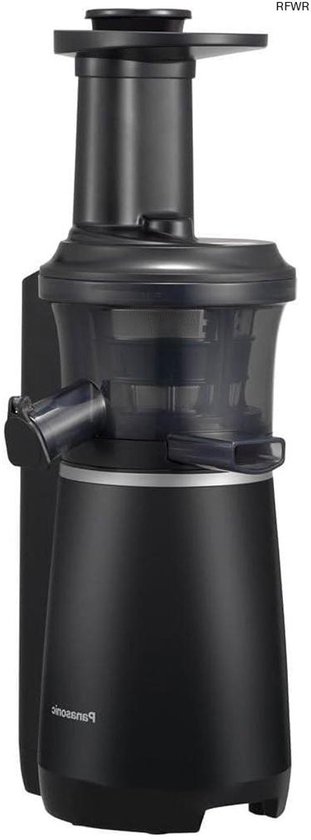 RFWR® Slow Juicer Roestvrij Staal en Kunststof 150 W Zwart - Hooge Sapopbrengst en Gezonde Sappen van RFWR