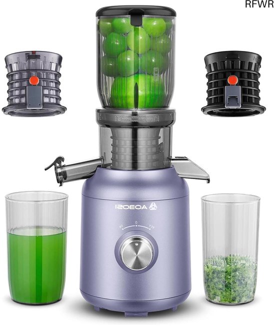 RFWR® Slow Juicer voor hele vruchten en groenten met grote capaciteit van RFWR
