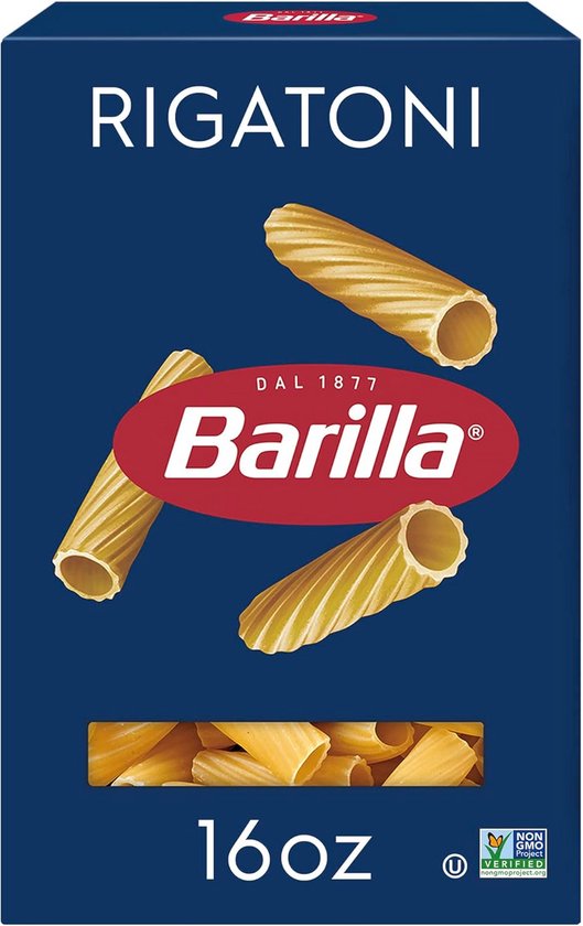 Rigatoni Pasta 500g - Grote Holle Macaroni van Harde Tarwe van Merkloos