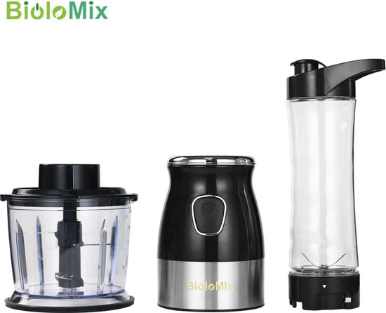 RM Store® - Multifunctionele Blender - Mini Blender - Draagbare Grinder - Vleesmolen - Chopper - Compact Design - 800 ML - 600 ML - 100 ML van RM Store®