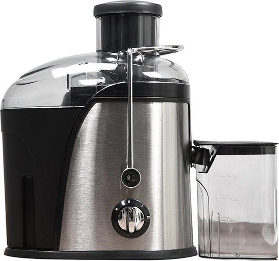 RM Store® - Sapmaker - Fruit En Groente Mixer - Blender - Juicemaker - Roestvrijstaal - 2 Snelheden - Met Filter - Krachtige Motor - Zilver - 24 x 10 x 24 cm. van RM Store®