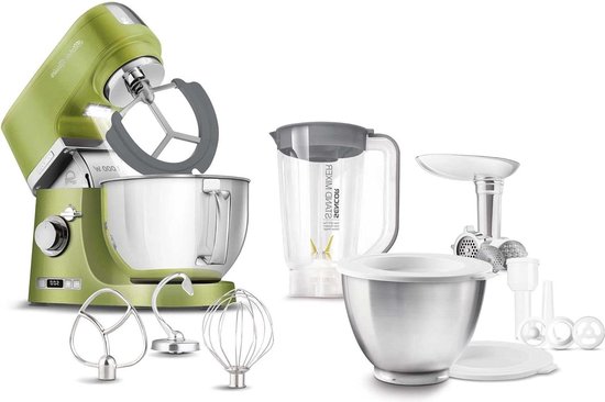 Robust metal hand mixer 1000 W forest green high power and durability van SMEG