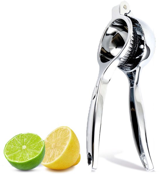 Robuuste Kwaliteit Citroenpers | Limoenpers - Sinaasappelpers - Handmatige Citroenpers - Lemon squeezer - Citrusknijper - Fruitpers - | Zilver van Merkloos