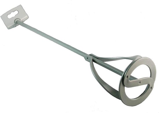 Roerder Mini - Mini Mixer - Kleine hoeveelheden roeren - Voor standaard boormachines - 400 x 80 mm - Zilver