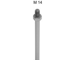 Roerder Opzetstuk - Molenmixer - Verf Mengen - Verzinkte Staalconstructie - 750mm - Zilverkleurig