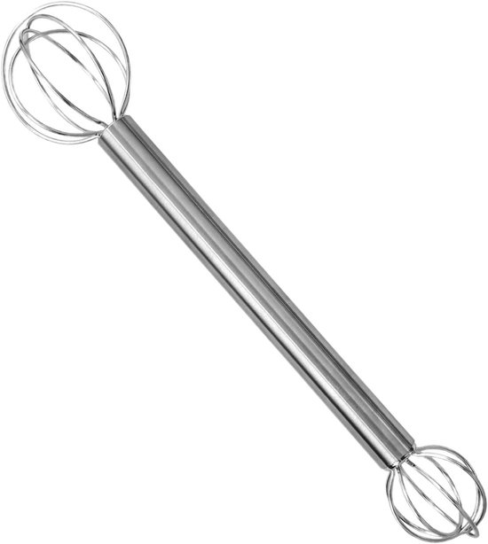 Roerstaaf Keuken Bar - Mengen Lepel - Cocktails Maken - Dubbelzijdig Ontwerp - 20 cm - Zilver