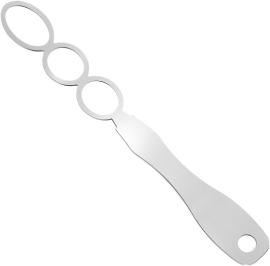 Roerstaaf Keuken - Roerhulp - Vetten Mengen - Vaatwasserbestendig - 30 x 7 cm - Zilver