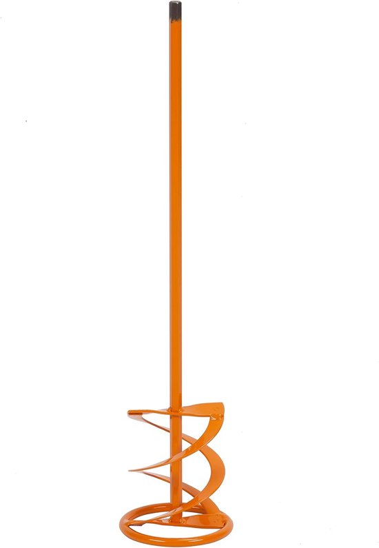 Roerstaaf Mixer - Bouwmixer Spiraal - Materiaal Mengen - Twee Mengspiralen - Ø120mm 600mm - Zwart