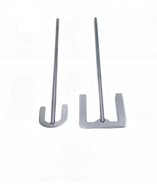 Roerstaafje - Anker Paddle - Materiaal Mengen - 304 RVS - 8x300mm - Zilver