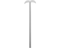 Roerstaafjes Roestvrij Staal - Roerpeddel Laboratorium - Dranken Mengen - Duurzaam Praktisch Hulpmiddel - 26 cm - Zilver