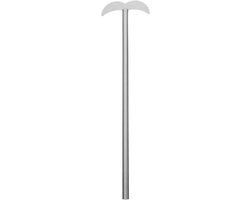 Roerstaafjes RVS - Roerpeddel Laboratorium - Bier Wijn Roeren - Duurzaam Praktisch Hulpmiddel - 26 cm - Zilver