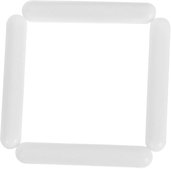 Roerstaafjes Set - Magnetische Mixers - Vloeistoffen Mengen - PTFE Gecoat Hittebestendig - 4 Stuks 5 cm - Wit