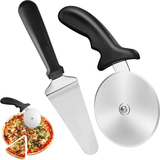 Roestvrij Stalen Pizzasnijder met Anti-Slip Handvat - Pizzaroller Keukengereedschap Bakgereedschap van Merkloos