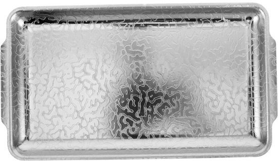 Roestvrijstalen Bakplaat - Warmhoudplaat Grill - Gerechten Warm Houden - Gelijkmatige Warmteverdeling - 25 x 14 cm - Zilver