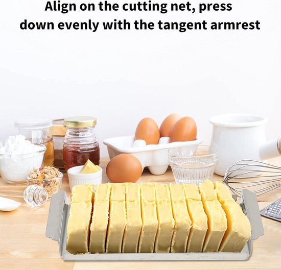 Roestvrijstalen Botersnijder met Onbreekbaar Deksel en Mes - Handige Boterhouder voor Keukengebruik van Merkloos