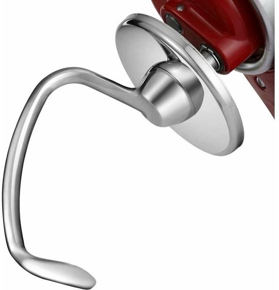 Roestvrijstalen deeghaak – Geschikt voor keukenmachines (4,5–5L) – 1 stuk – Zilver van Merkloos