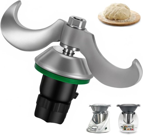 Roestvrijstalen deegmes voor Thermomix TM5 en TM6, vervangbare messen, keukenaccessoires voor snel en efficiënt mengen van deeg en ingrediënten van Merkloos