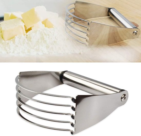 Roestvrijstalen Deegmixer - Keuken Gadget - Bakken en Koken - Snel en Efficiënt - Niet gespecificeerd - Zilver