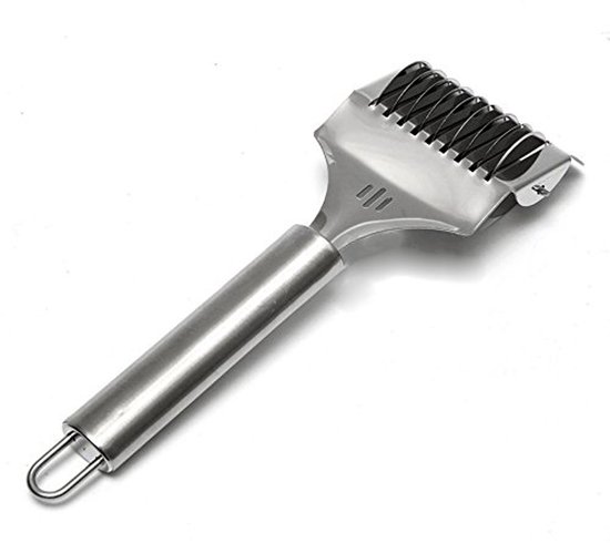 Roestvrijstalen deegroller en pastasnijder 16 x 7 x 3,1 cm voor perfecte deegbereiding van Merkloos
