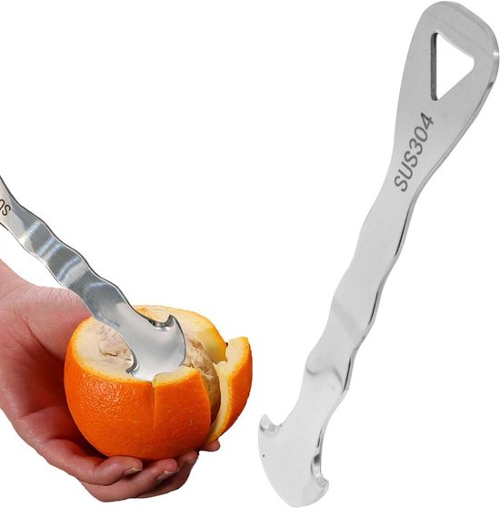 Roestvrijstalen Dunschiller voor Citrusvruchten en Sinaasappels van Merkloos