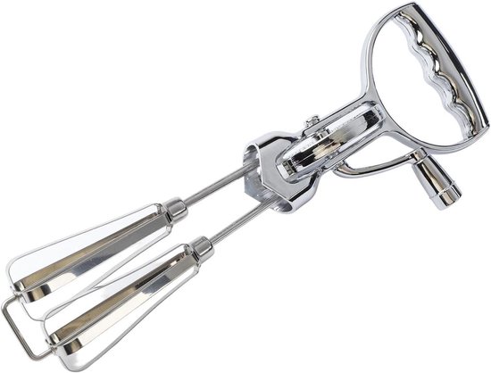 Roestvrijstalen handmixer - Keukenmixer deegklopper - Beslag en deeg maken - Instelbare mengkracht - Large 31 cm - Zilverkleurig