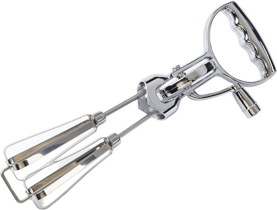 Roestvrijstalen Handmixer - Keukenmixer Garde - Bakken Mengen - Instelbare Snelheid - 31 x 9.5 x 7 cm - Zilverkleurig