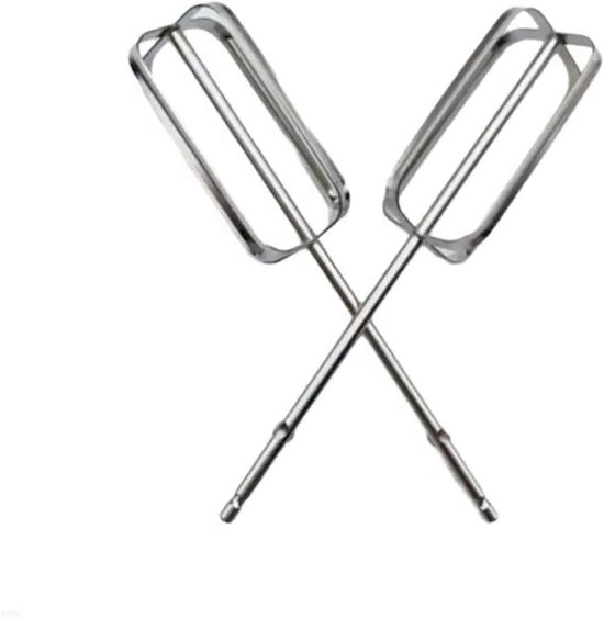 Roestvrijstalen Klopperkoppen - Mixer Accessoires - Bakken Maken - Verstevigd Roestvrij Staal - 19.1 cm - Zilverkleurig
