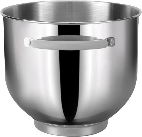 Roestvrijstalen kom - Mengkom blender - Keukenmachine accessoire - Vaatwasserbestendig - 7 Liter - Zilver